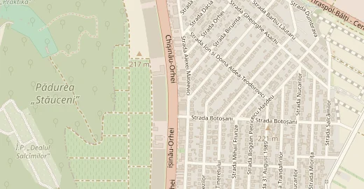 Map: the Ritual Prim premises in Stăuceni