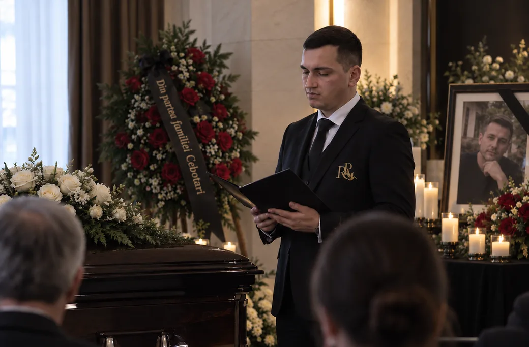 A celebrant to lead the farewell